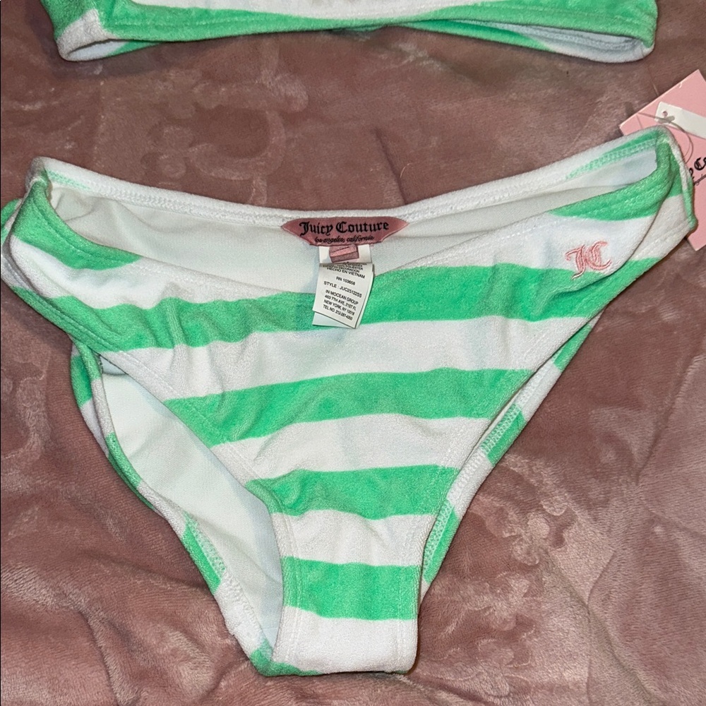 Juicy Couture Striped Regular Size M Bikini Swimwear for Women Viral! NWT summer - Picture 6 of 14
